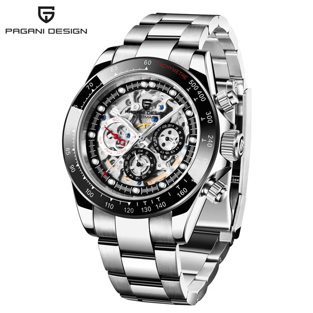 PAGANI DESIGN Top Luxury Brand Mechanical Automatic Watch Men Ceramic Bezel Rainbow Business Waterproof Watch Relogio Masculino