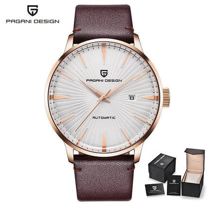 2025 New PAGANI DESIGN Men's Watches Fashion Sports Gold Watch For Men Automatic Mechanical Wristwatches Men Waterproof Leather