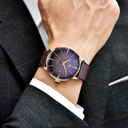 2025 New PAGANI DESIGN Men's Watches Fashion Sports Gold Watch For Men Automatic Mechanical Wristwatches Men Waterproof Leather