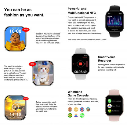 2025 GPS Smart Watch Women Series 10 Screen Bluetooth Call Heart Rate Blood Pressure Men Smartwatch for Apple Watch IWO Watch 10