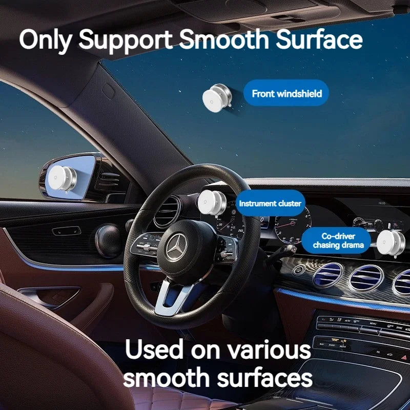 Vacuum Suction Magnetic Car Phone Holder for Glass Surface Easy-install Universal Phone Holder for iPhone Samsung