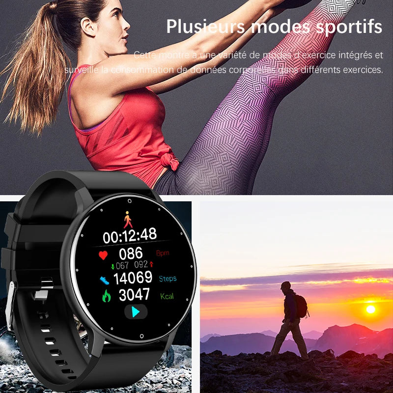 LIGE 2025 New Smart Watch Men Full Touch Screen Sport Fitness Watch IP67 Waterproof Bluetooth For Android ios smartwatch Men+box