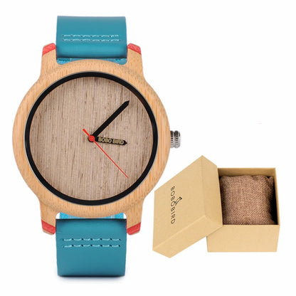 BOBO BIRD Wooden Watches for Men & Women Leather Strap Quartz Watches Support OEM Customized Dropshipping
