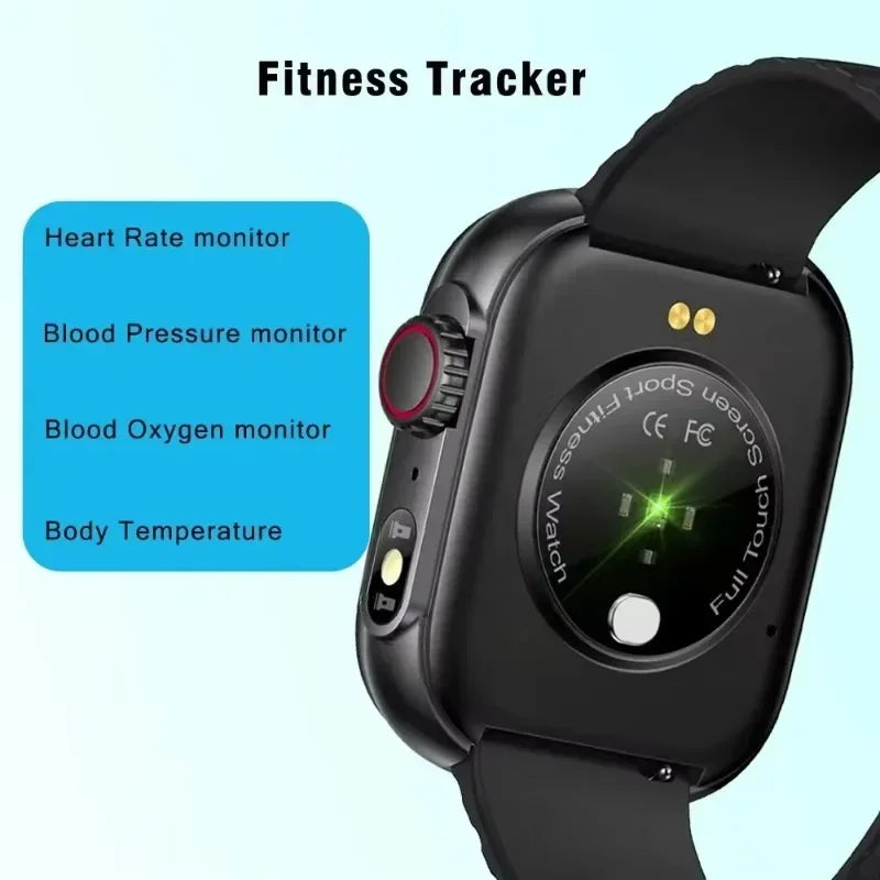 2024 Smart Watch Men Women LED Flashlight 100 Sport Modes Fitness Tracker Body Temperature 2.01 Inch Screen Smartwatch Men Wome