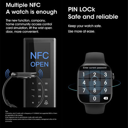 S10 Smartwatch IP68 Waterproof Andriod IOS Bluetooth Call Fitness Sports Custom Watch Face AI Voice Smart Watches for Men Women