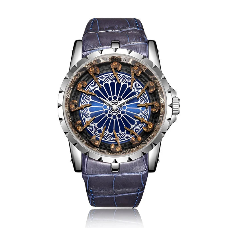 ZH20 Vintage Personalized Men's Watch Classic Twelve Knights Quartz Watch Fashion Clock Birthday Gift