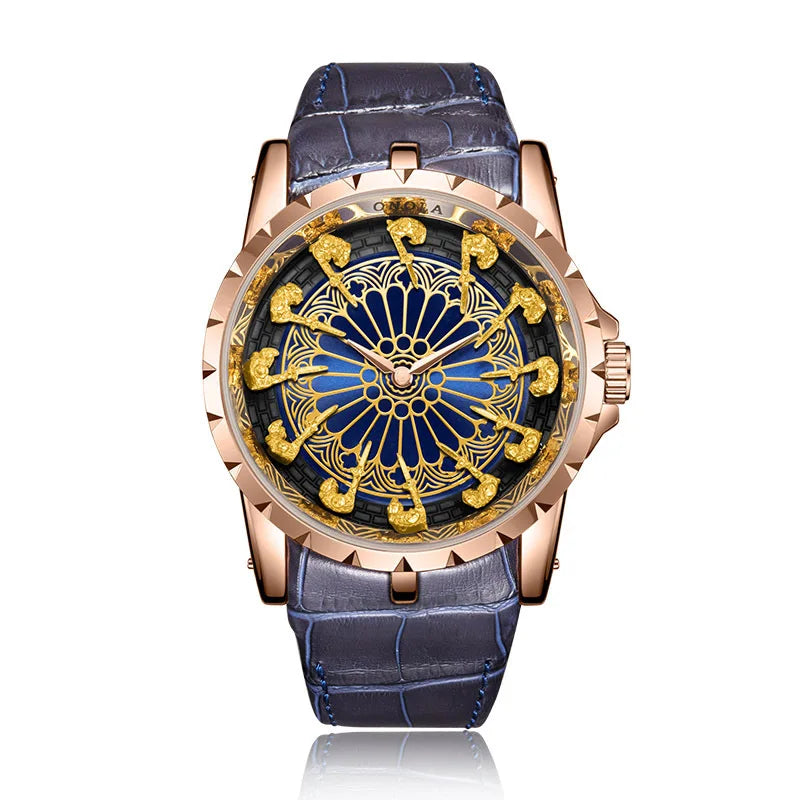 ZH20 Vintage Personalized Men's Watch Classic Twelve Knights Quartz Watch Fashion Clock Birthday Gift