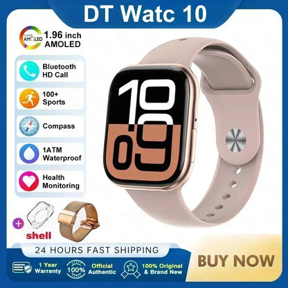 2025 New for Apple Watch 10 Smart Watch 4G Memory Music Video Bluetooth Call Waterproof Smartwatch For Android IOS TWS Earphones