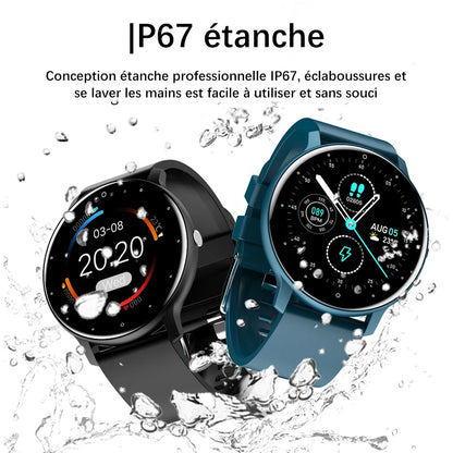 LIGE 2025 New Smart Watch Men Full Touch Screen Sport Fitness Watch IP67 Waterproof Bluetooth For Android ios smartwatch Men+box