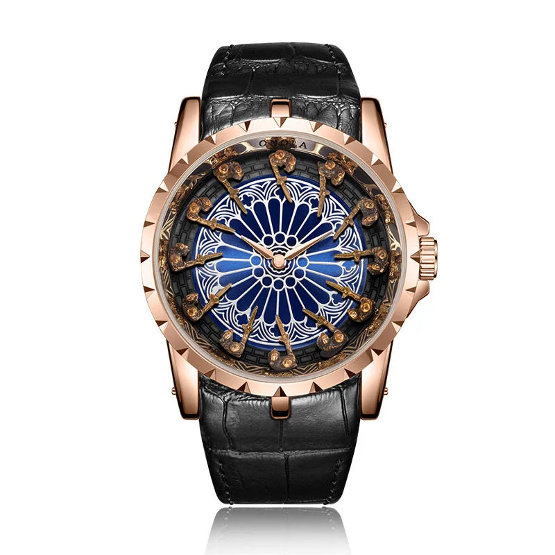 ZH20 Vintage Personalized Men's Watch Classic Twelve Knights Quartz Watch Fashion Clock Birthday Gift