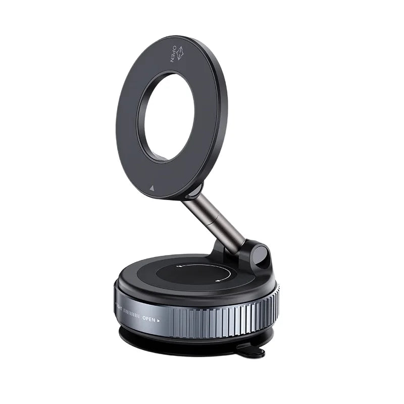 Vacuum Suction Magnetic Car Phone Holder for Glass Surface Easy-install Universal Phone Holder for iPhone Samsung