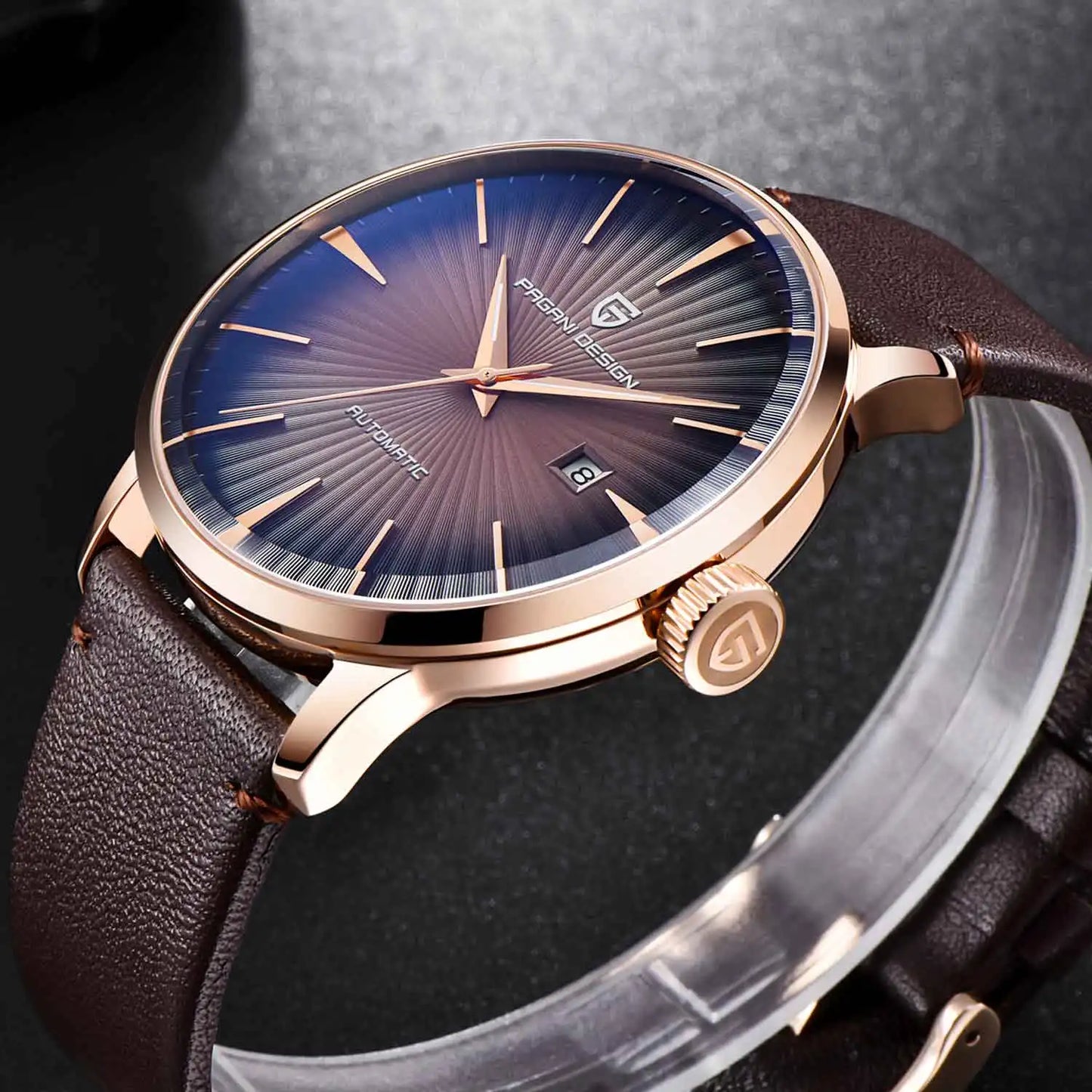 2025 New PAGANI DESIGN Men's Watches Fashion Sports Gold Watch For Men Automatic Mechanical Wristwatches Men Waterproof Leather