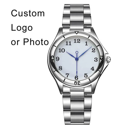 CL055 Custom Logo Watch Photo Print Face Wristwatch Customized Unique DIY Gift For Lovers