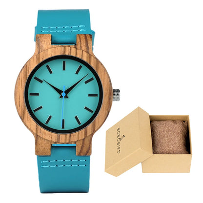 BOBO BIRD Wooden Watches for Men & Women Leather Strap Quartz Watches Support OEM Customized Dropshipping