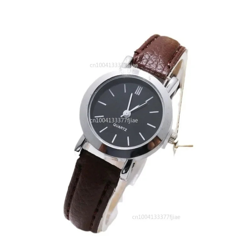 Personalized Elegant Female Student Watch Female Fashion Simple Small Watch Table Leather Strap Wristwatch Relogio Feminino