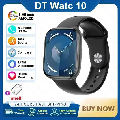 2025 New for Apple Watch 10 Smart Watch 4G Memory Music Video Bluetooth Call Waterproof Smartwatch For Android IOS TWS Earphones