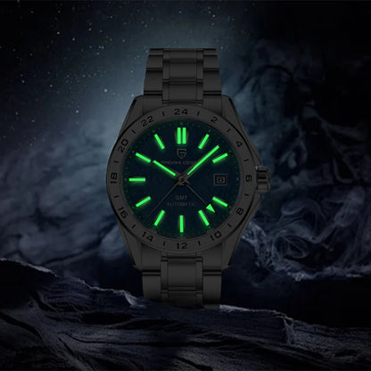 PAGANI DESIGN New GMT Mens Mechanical Watches 100M Waterproof Clock Sapphire Glass Automatic Men Watch PD-1792 Relogio Masculino