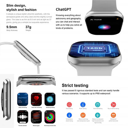 New2025 For Apple GPS Watch 10 Smart Watch NFC Men HD AMOLED Memory Music 3D Surround Bluetooth Call Waterproof Smartwatch Woman