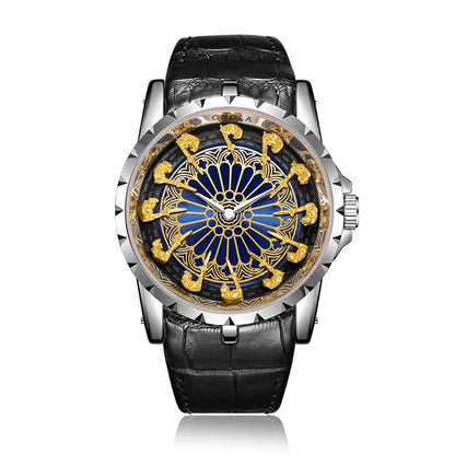 ZH20 Vintage Personalized Men's Watch Classic Twelve Knights Quartz Watch Fashion Clock Birthday Gift