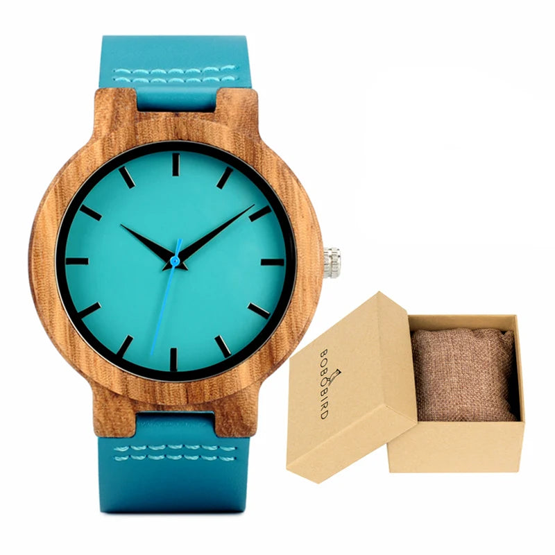 BOBO BIRD Wooden Watches for Men & Women Leather Strap Quartz Watches Support OEM Customized Dropshipping